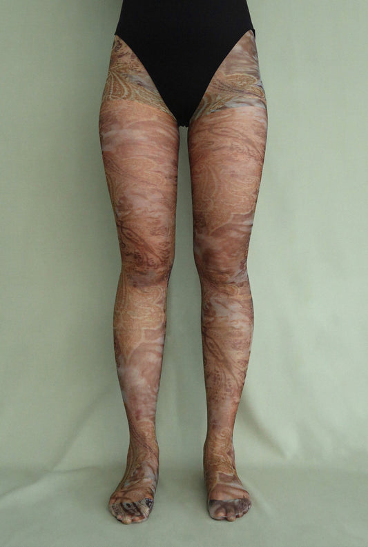 Dust Paisley Tights