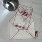 Personalised embroidered letter with cotton envelope – unique keepsake