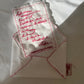Custom embroidered message letter with fabric – unique keepsake gift